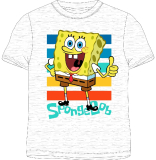 Tričko Spongebob - šedé
