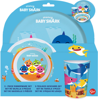 Melaminový jídelní set Baby Shark