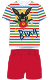 Letní pyžamo Zajíček Bing Stripe - červené