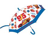 Transparentní deštník CARS - BALENÍ 3 KUSY