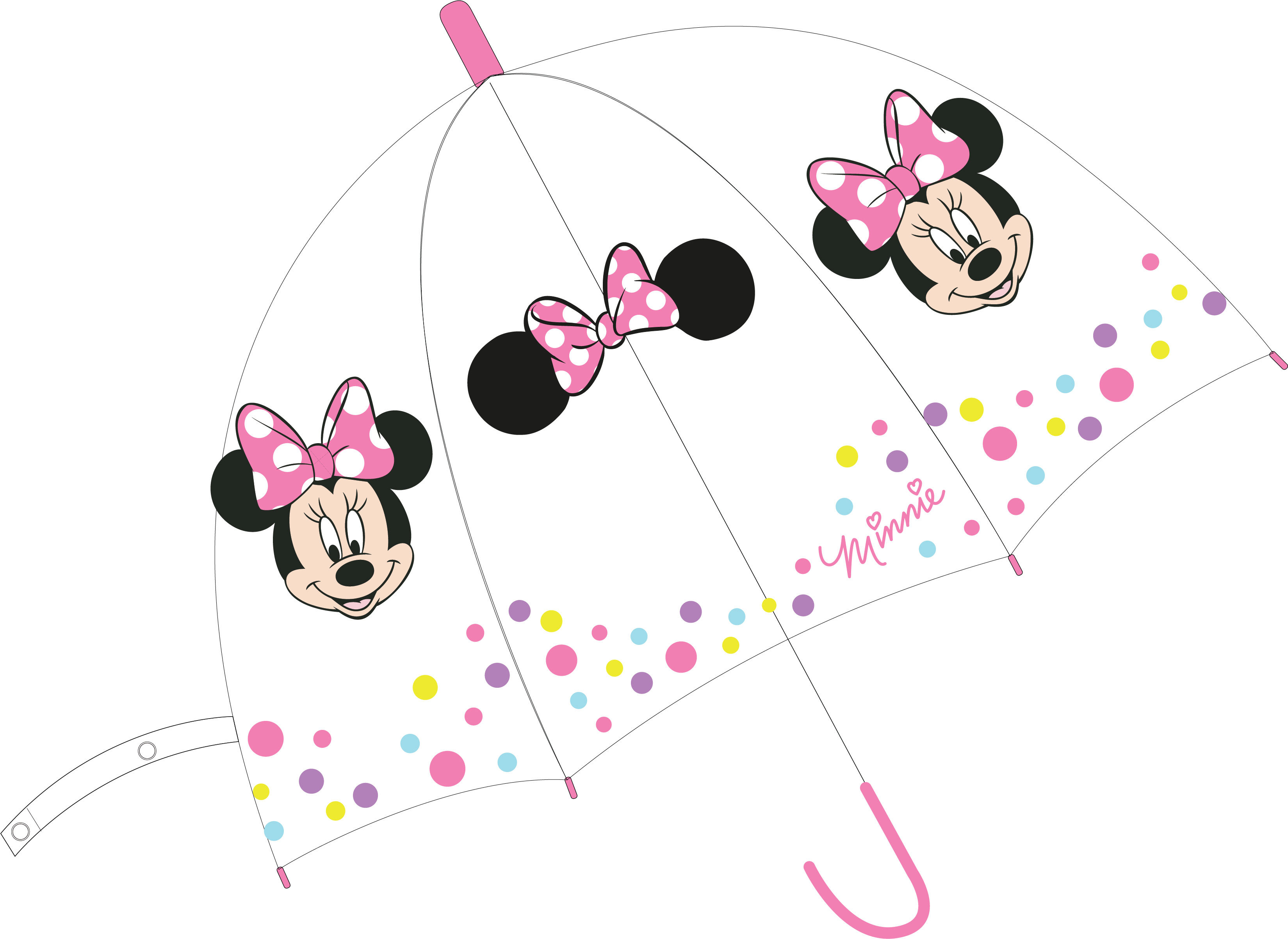 Transparentní deštník Minnie 