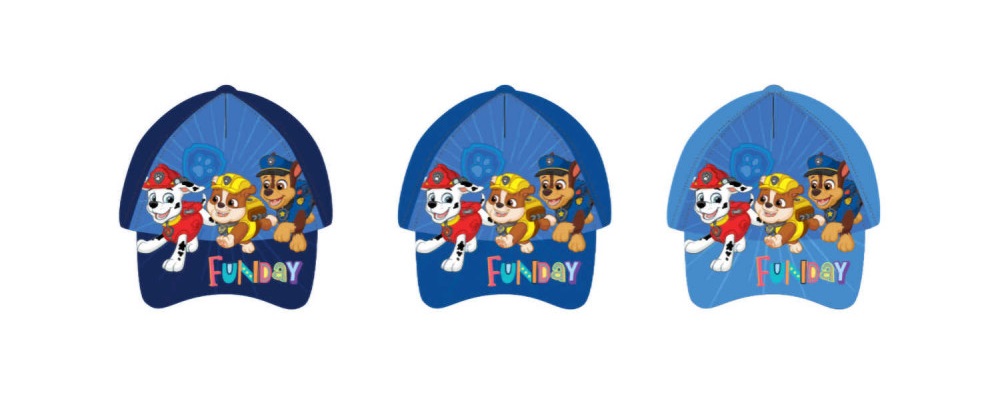Chlapecká kšiltovka Tlapková Patrola Funday - BALENÍ 6 KS