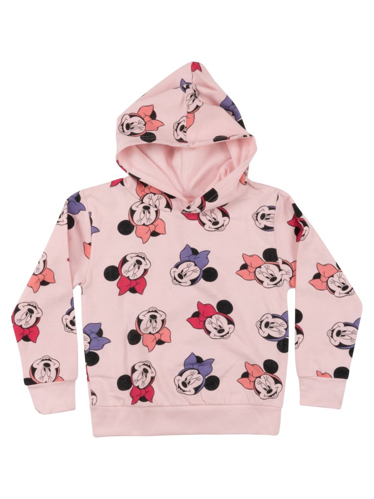 Růžová mikina s kapucí Minnie
