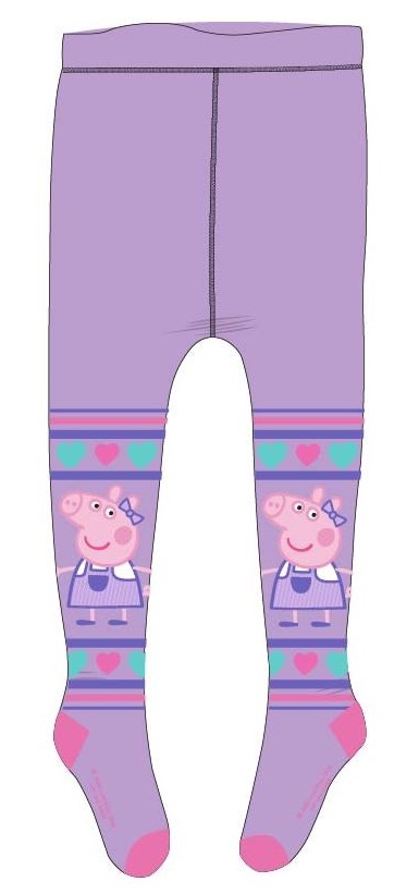 Punčocháče Peppa Pig - fialové