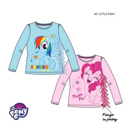 Tričko My Little Pony s třásněmi - růžové
