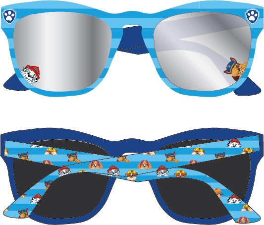Chlapecké sluneční brýle Tlapková Patrola Blue - BALENÍ 5 KS