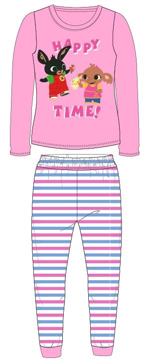 Dívčí pyžamo Zajíček Bing Happy Time - růžové