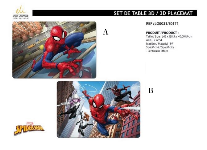 3D podložka Spiderman - typ B
