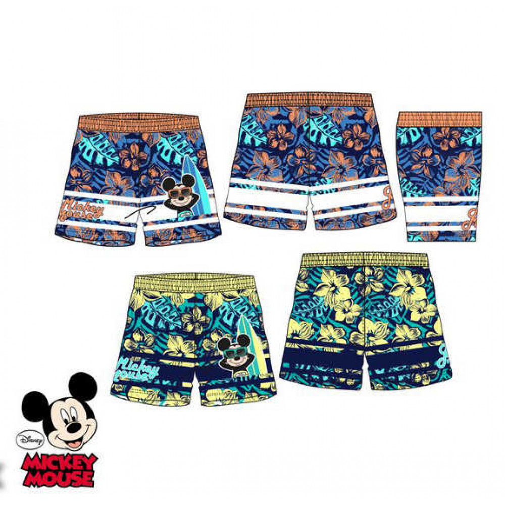 Plavkové šortky Mickey Mouse Hawai - oranžové