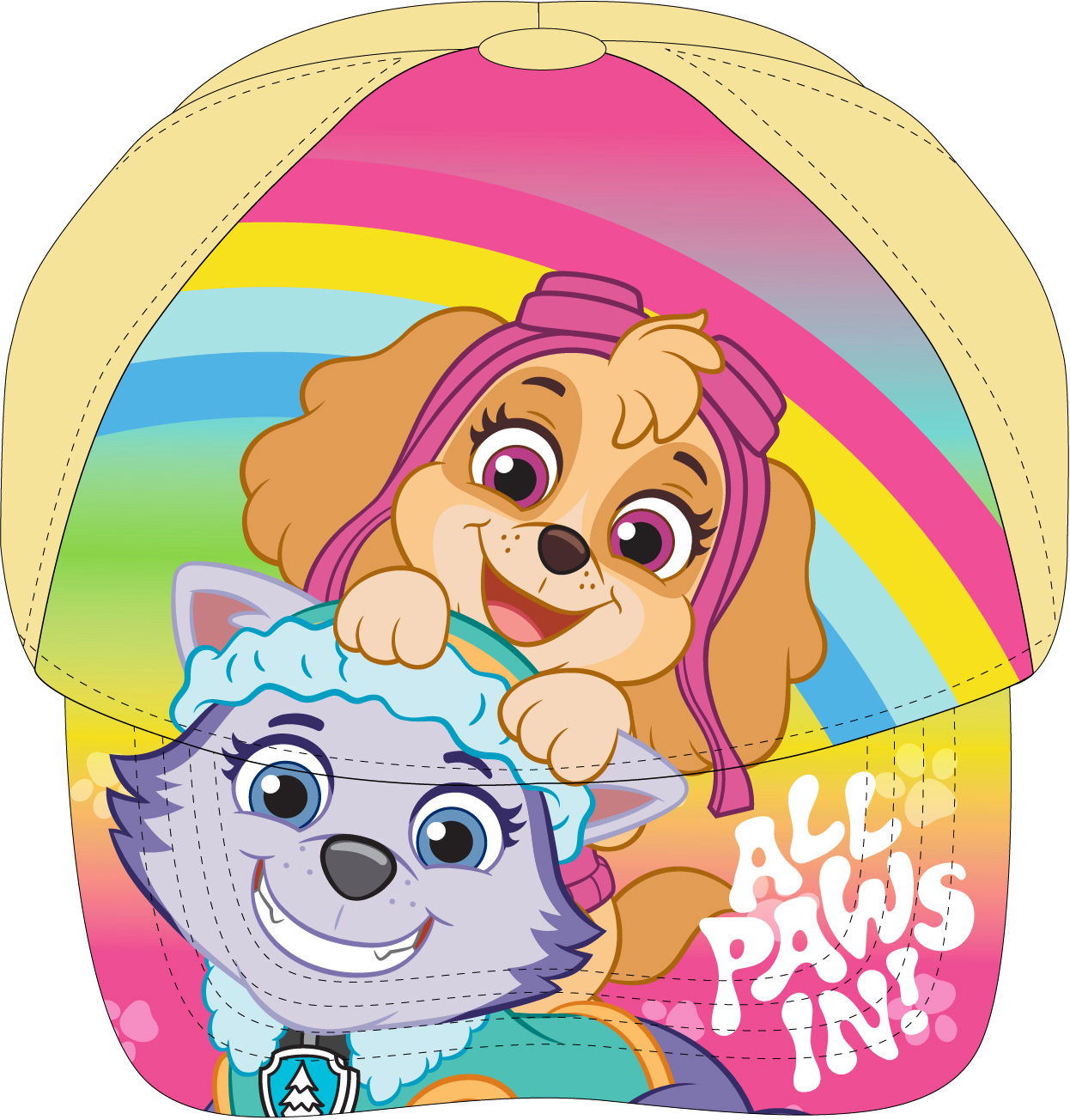 Dívčí kšiltovka Tlapková Patrola - All Paws In