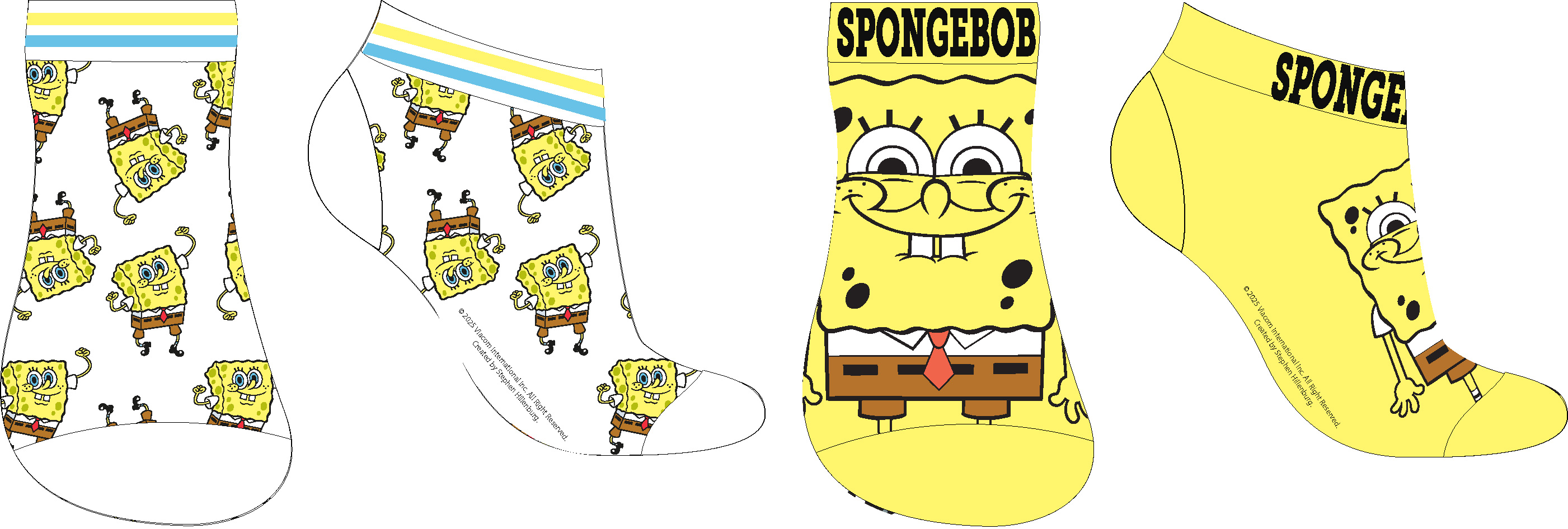 Kotníkové ponožky Spongebob - 2 páry