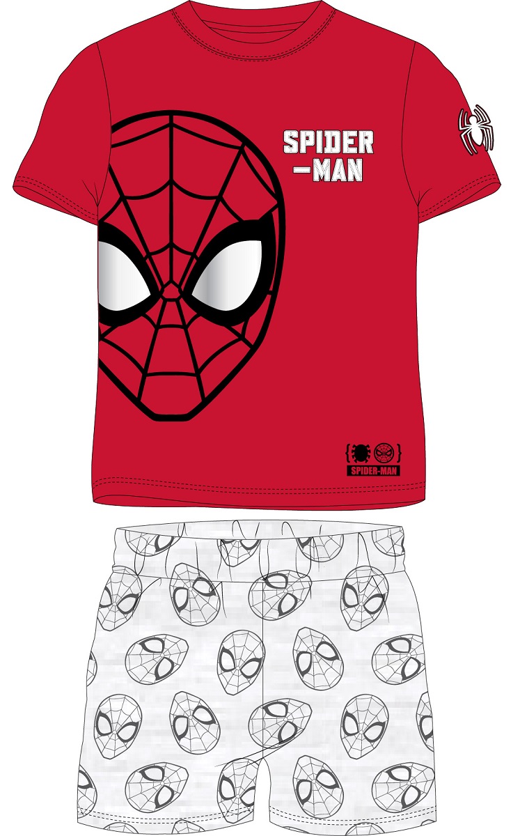 Pyžamo Spiderman - červené tričko
