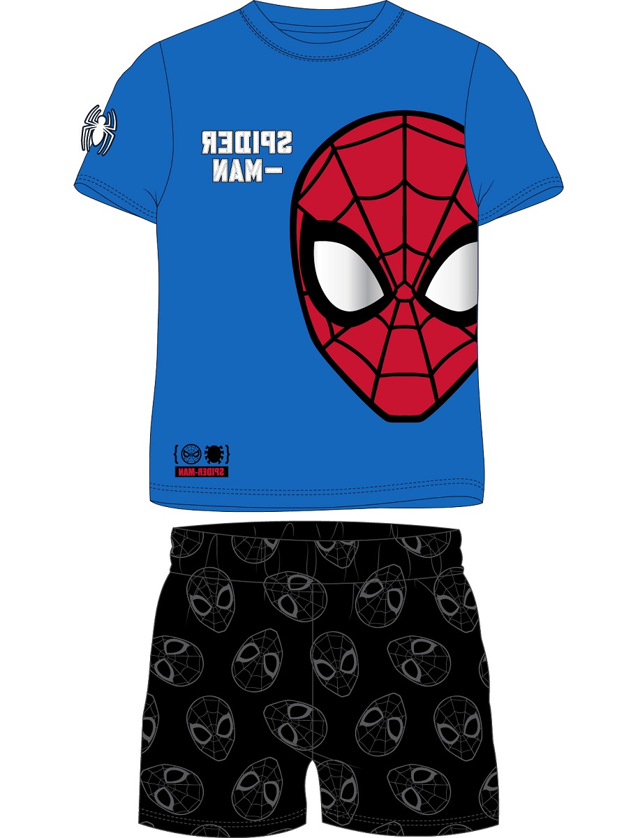 Pyžamo Spiderman - modré tričko