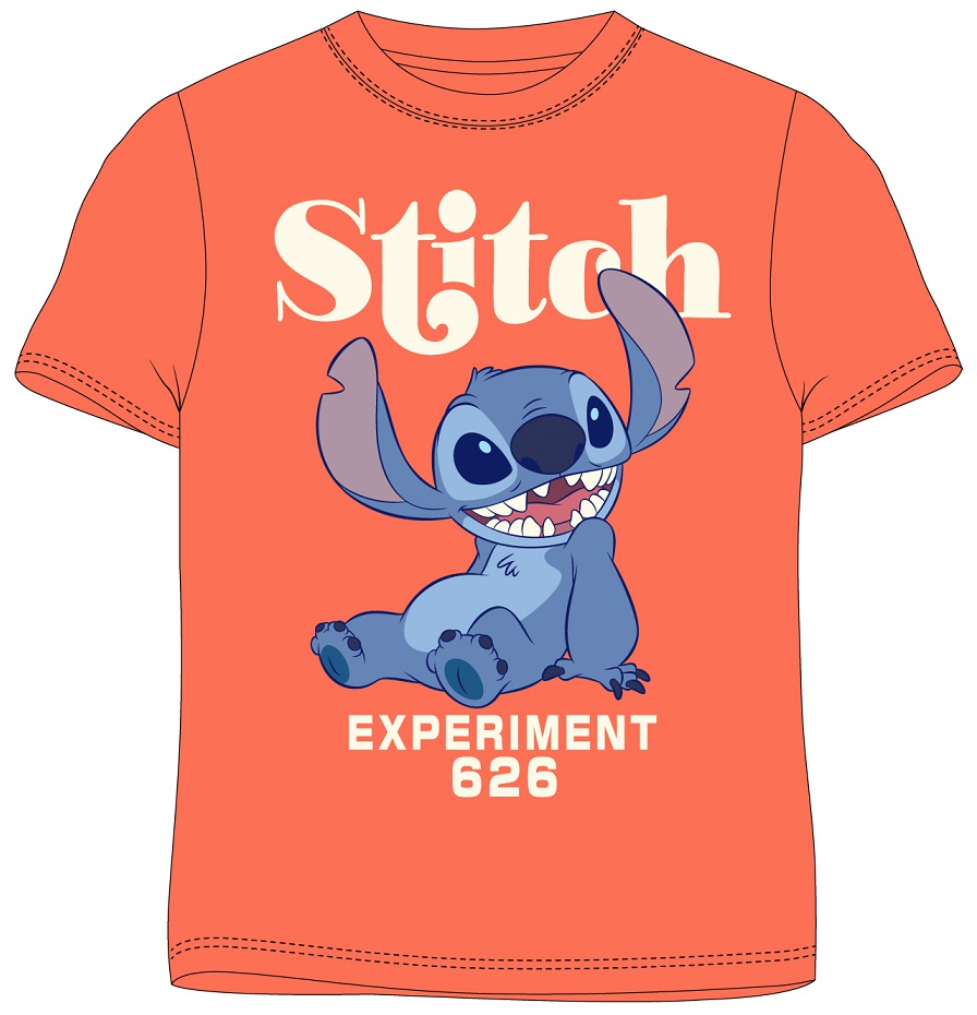 Tričko Lilo & Stitch Experiment - oranžové - BALENÍ 6 KS
