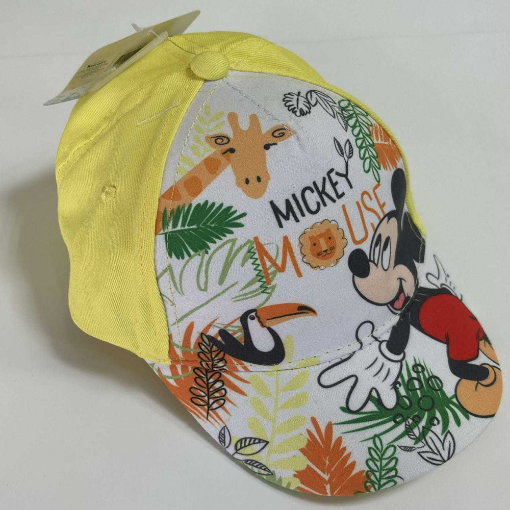 Kšiltovka Mickey Mouse Baby - žlutá