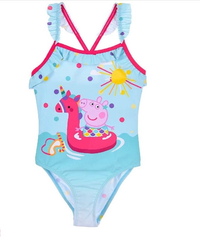 Celkové plavky Peppa Pig Unicorn - tyrkysové