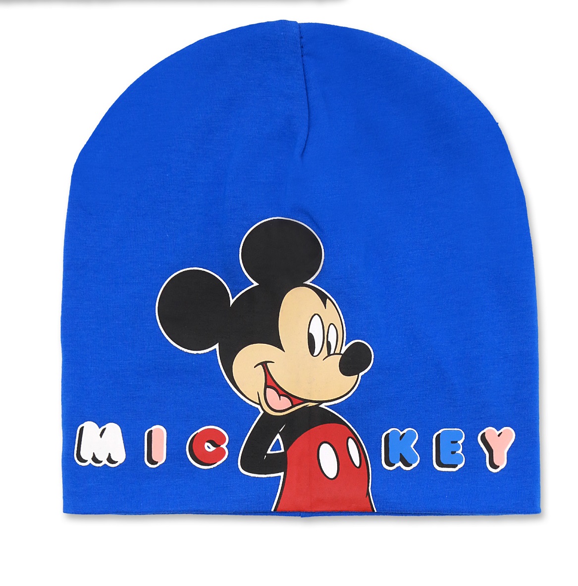 Bavlněná čepice Mickey Mouse - světle modrá