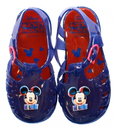 Gumové sandálky Mickey Mouse - tmavé