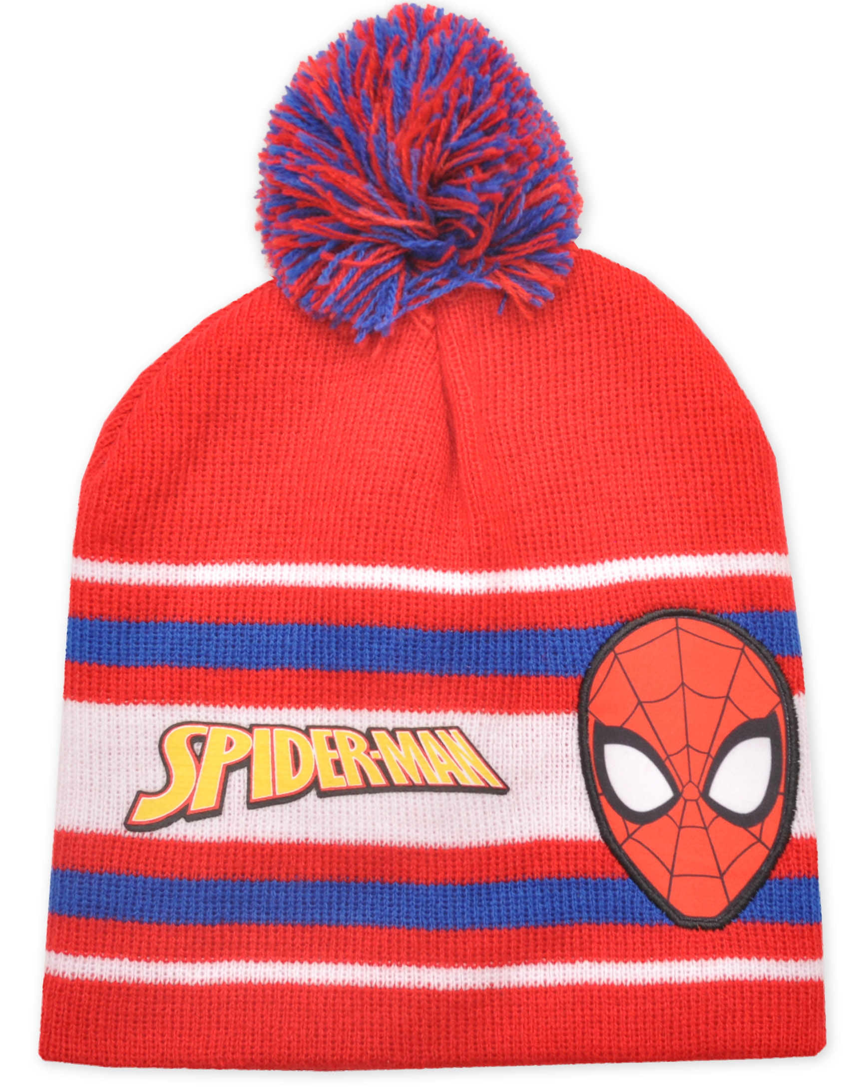 Úpletová čepice Spiderman - červená