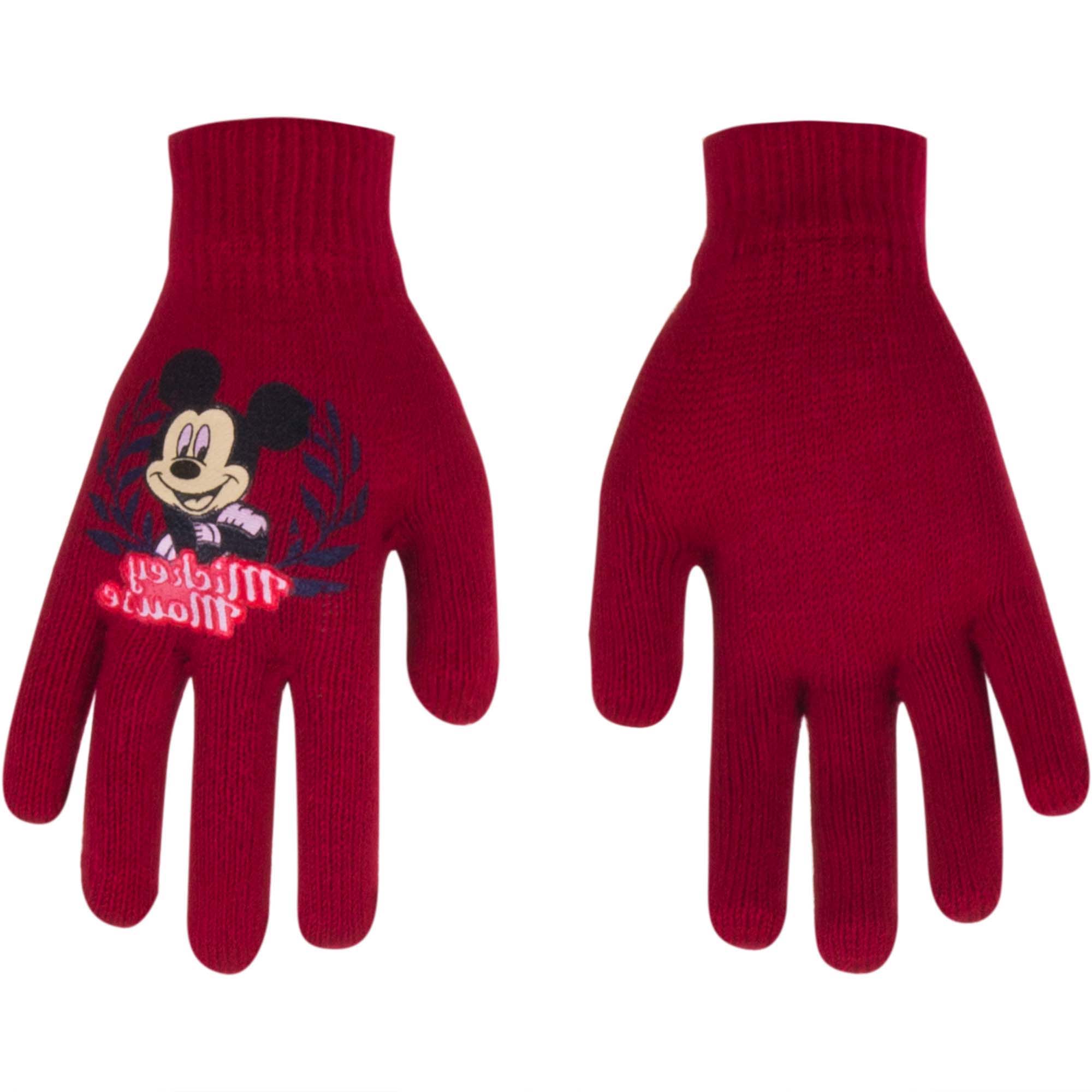 Rukavice Mickey Mouse - červené