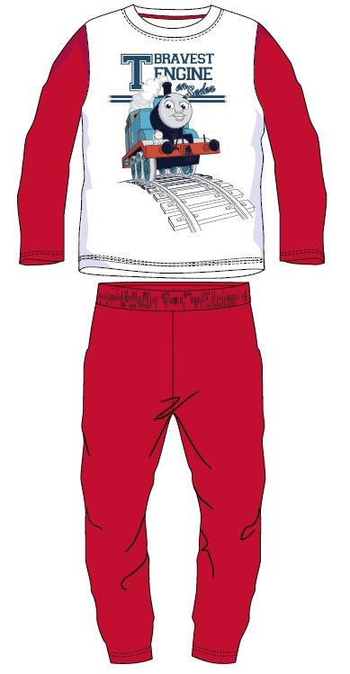 Pyžamo Mašinka Tomáš - červené