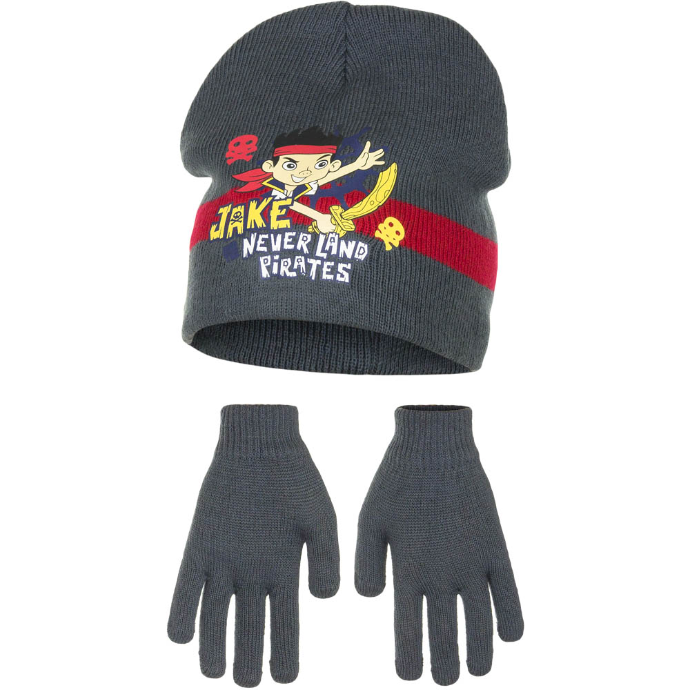 Čepice a rukavice Jake Pirát - antracit