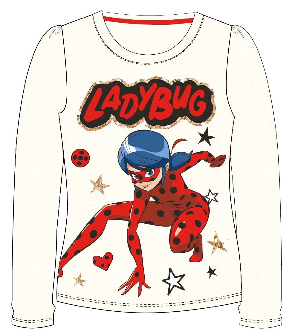 Tričko Kouzelná Beruška Ladybug - krémově bílé