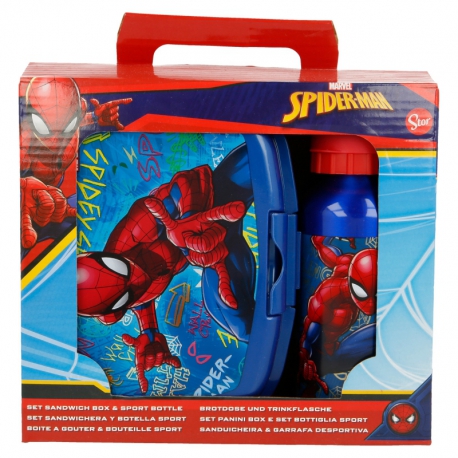 Svačinový set Spiderman v dárkovém balení