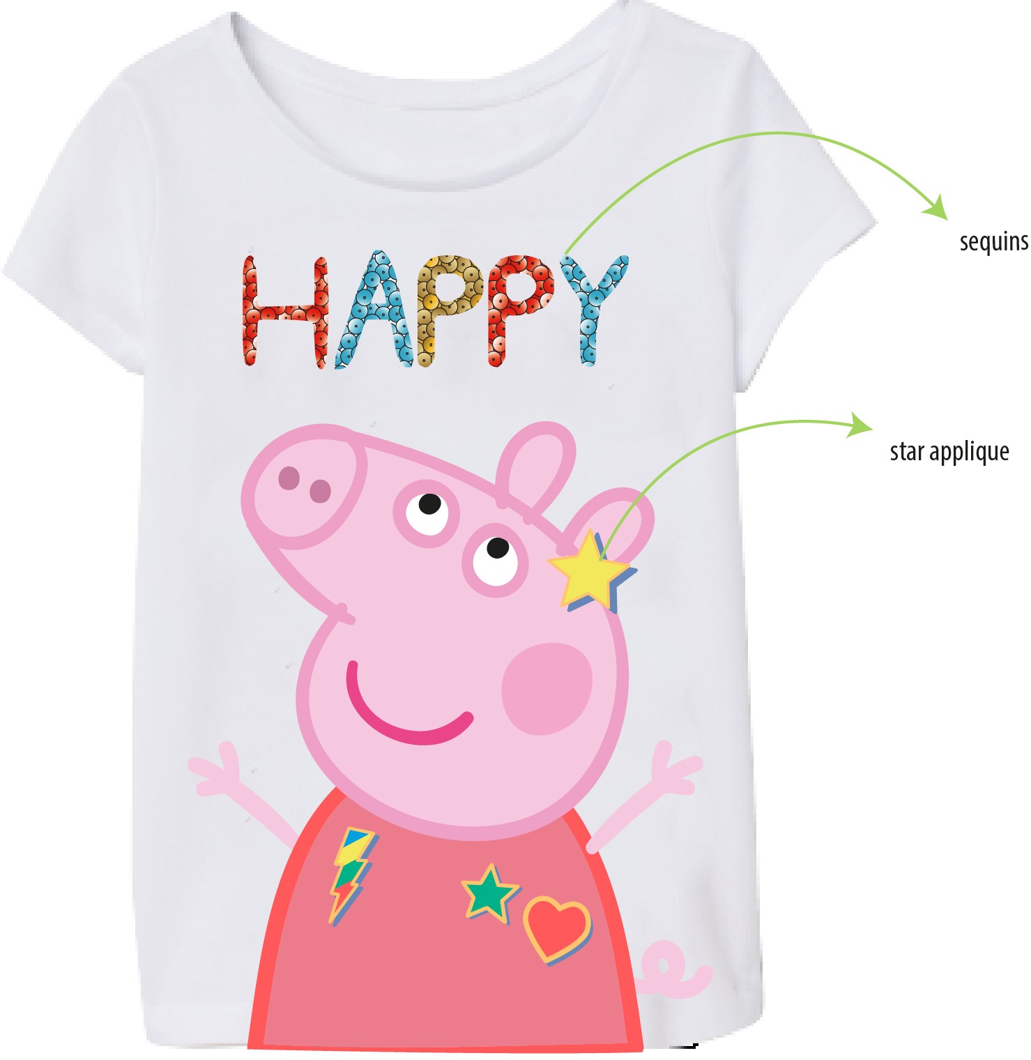 Tričko Peppa Pig Happy