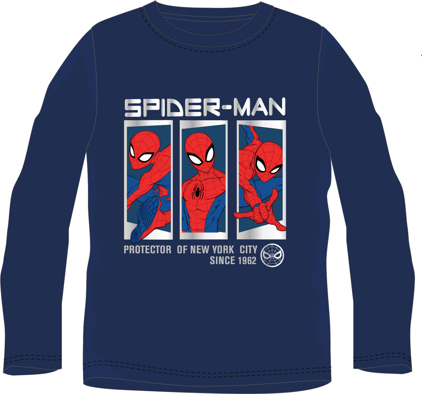Modré tričko Spiderman