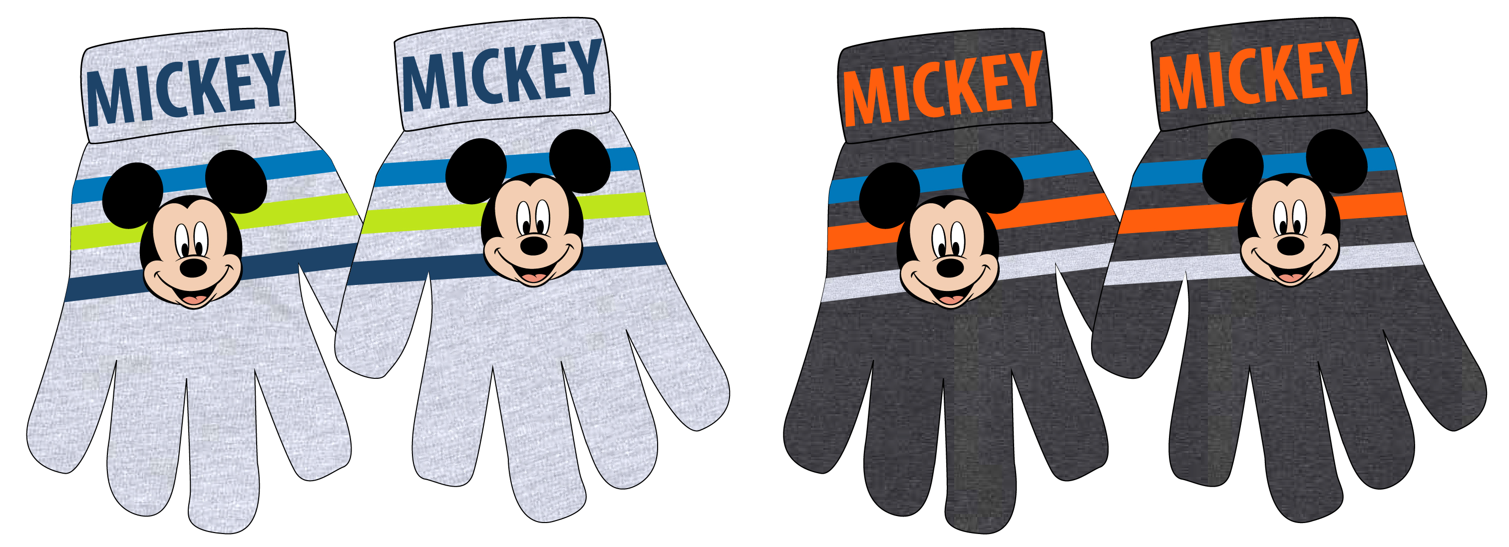 Prstové rukavice Mickey Mouse
