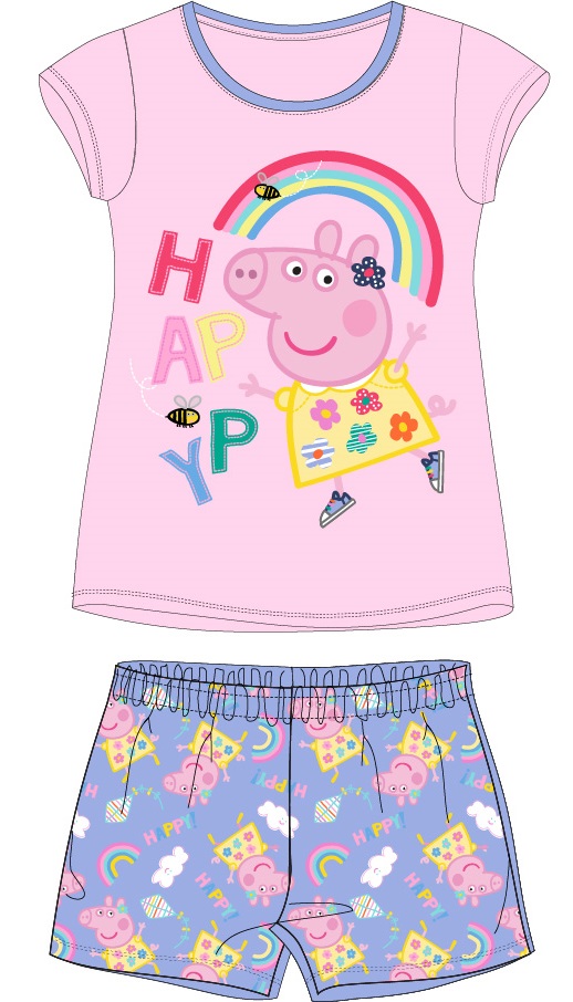 Letní pyžamo Peppa Pig - lila