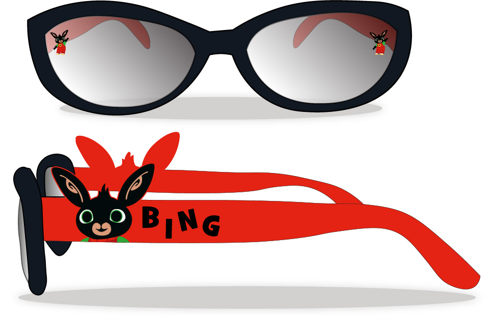 Chlapecké sluneční brýle Zajíček Bing Black