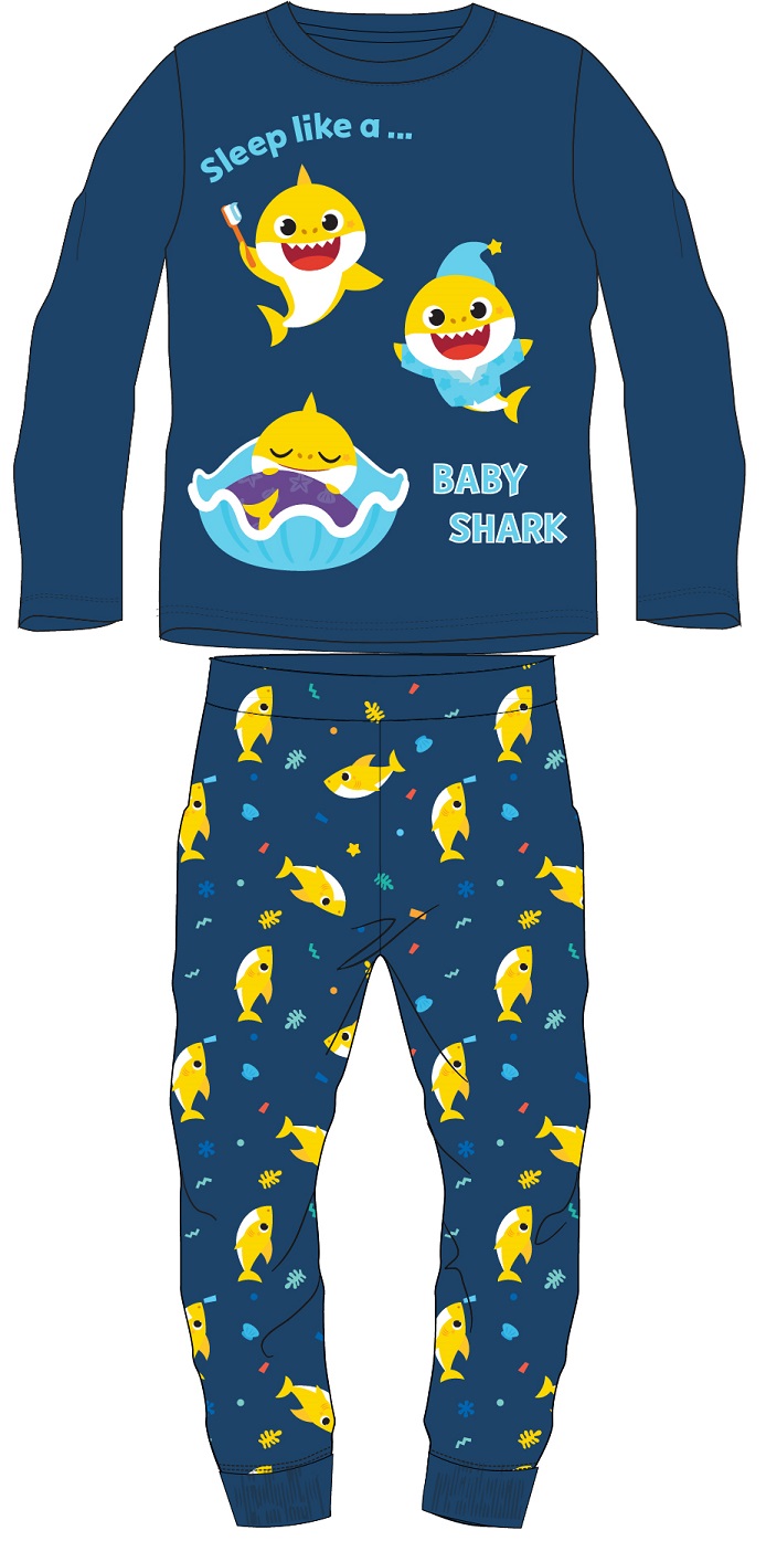 Chlapecké pyžamo Baby Shark - modré