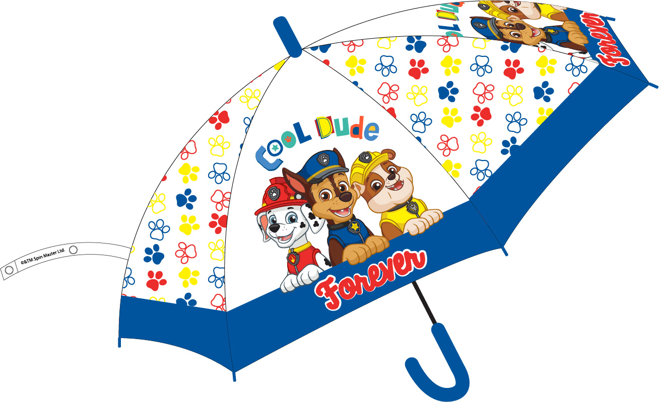 Transparentní deštník Tlapková Patrola