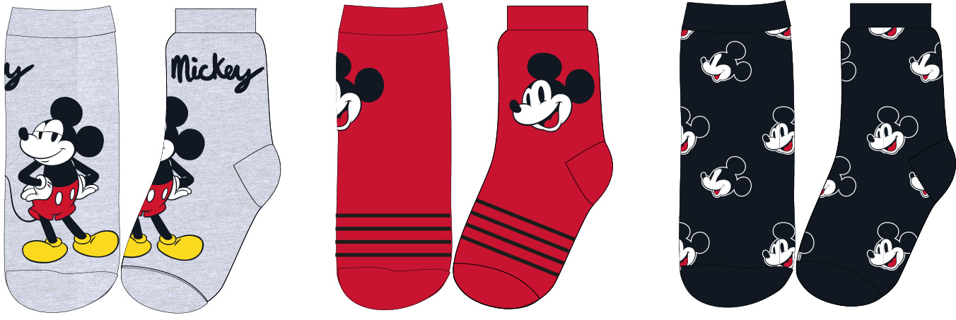 Ponožky Mickey Mouse - 3-pack