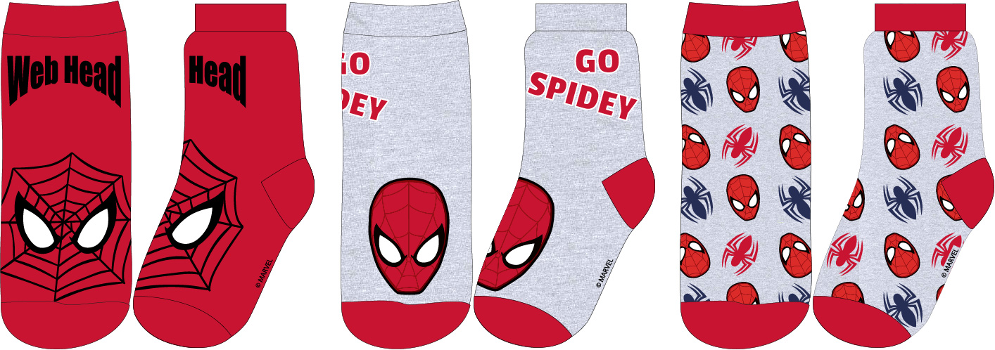 Ponožky Spiderman- 3-pack