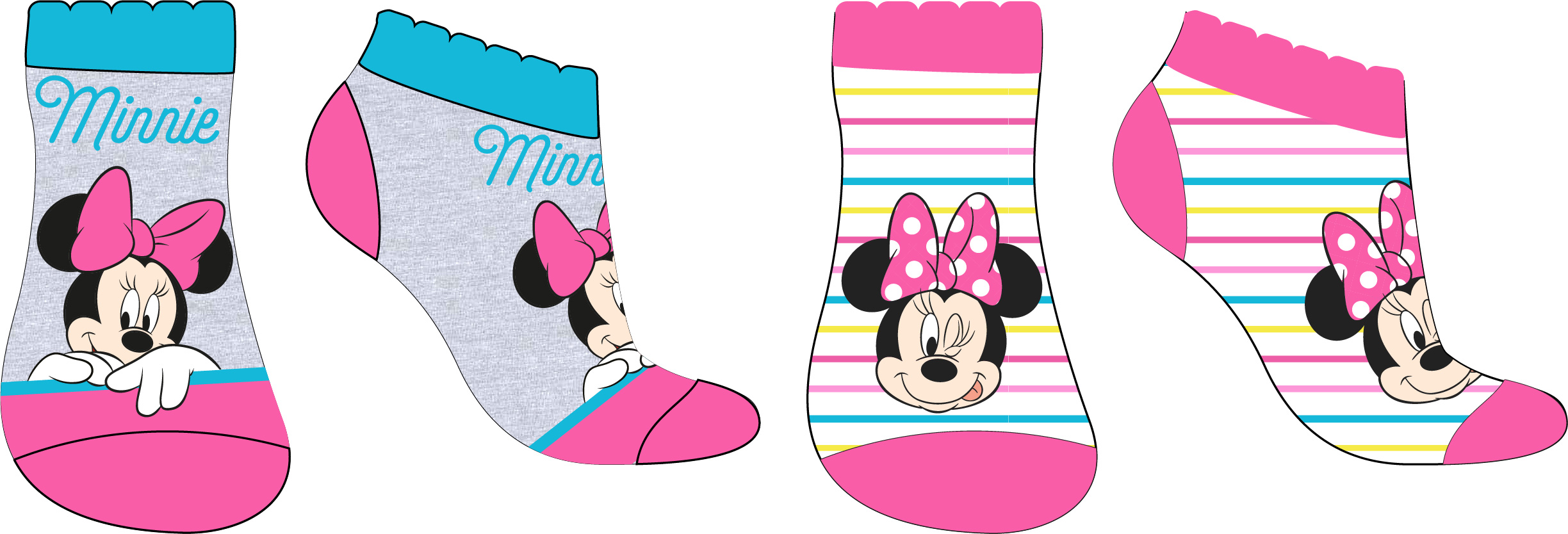 Kotníkové ponožky Minnie - 2 páry