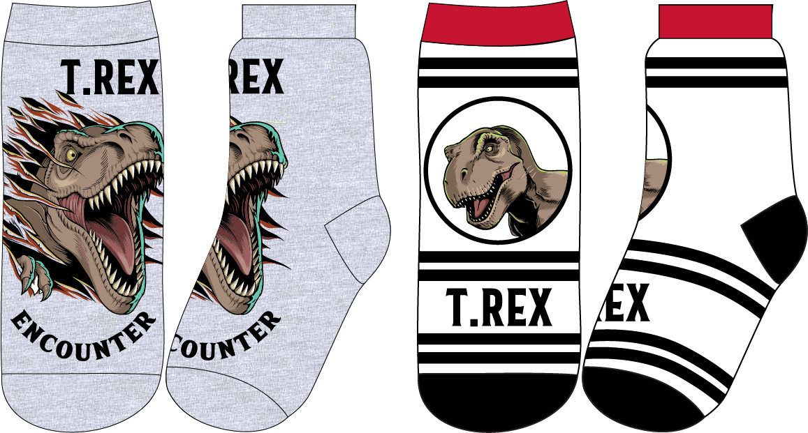 Ponožky Jurský Park T-Rex - 2 páry