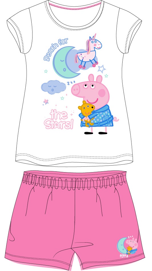 Letní pyžamo Peppa Pip Pink