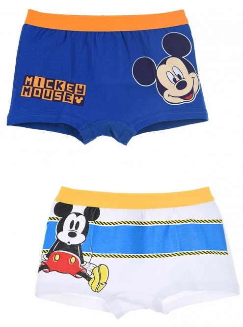 Boxerky Mickey Mouse - dvojbalení - modrá + bílá
