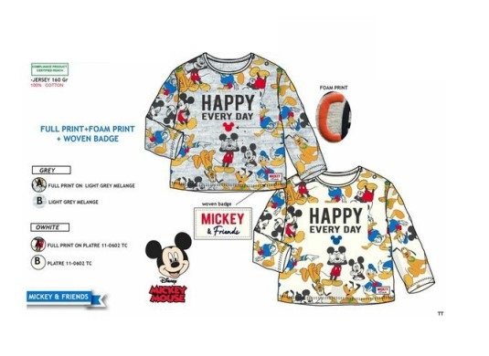Tričko Mickey Mouse & Friends Baby - BALENÍ 4 KS