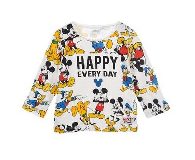 Tričko Mickey Mouse & Friends Baby - krémově bílé