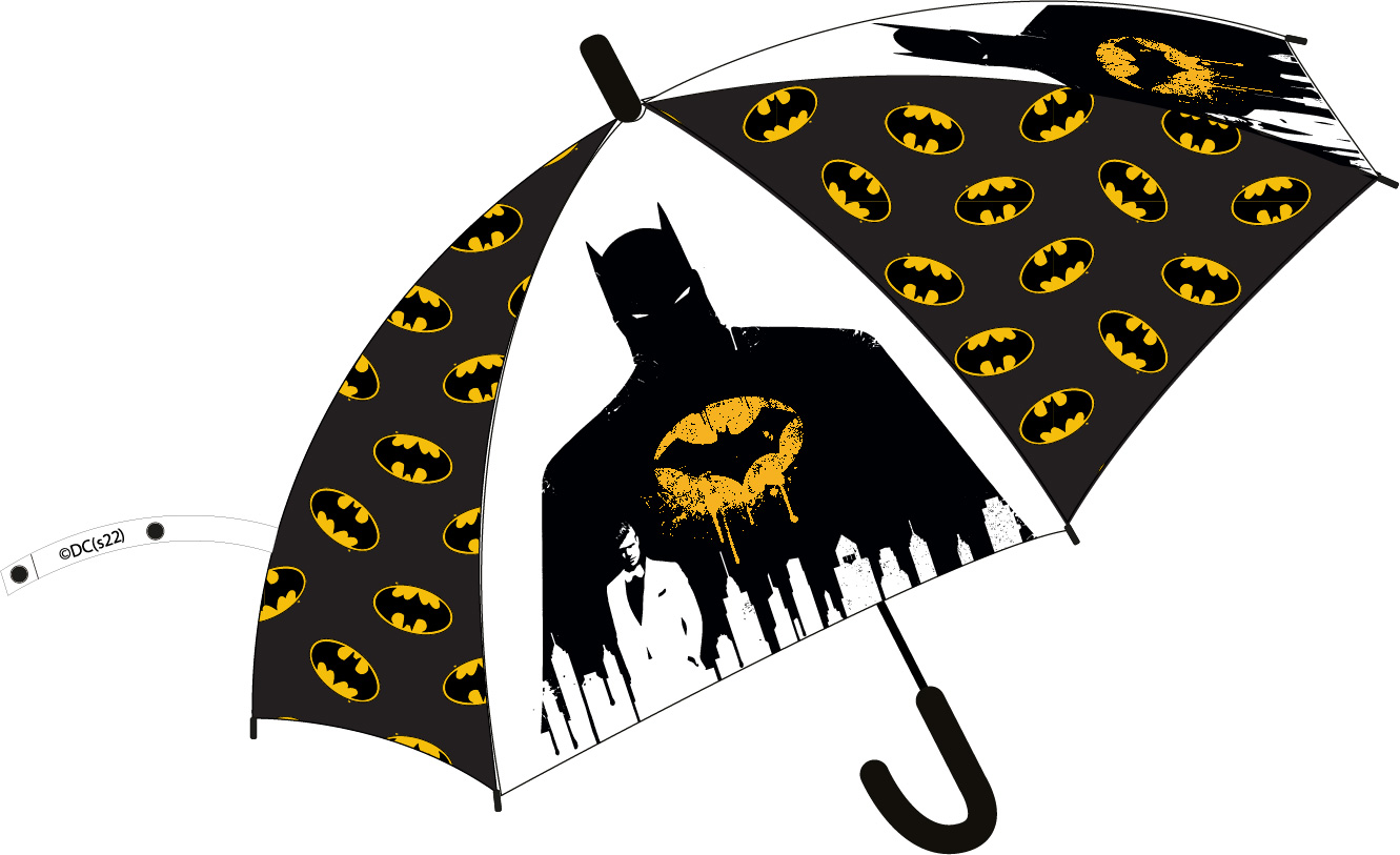 Transparentní deštník BATMAN - BALENÍ 4 KUSY