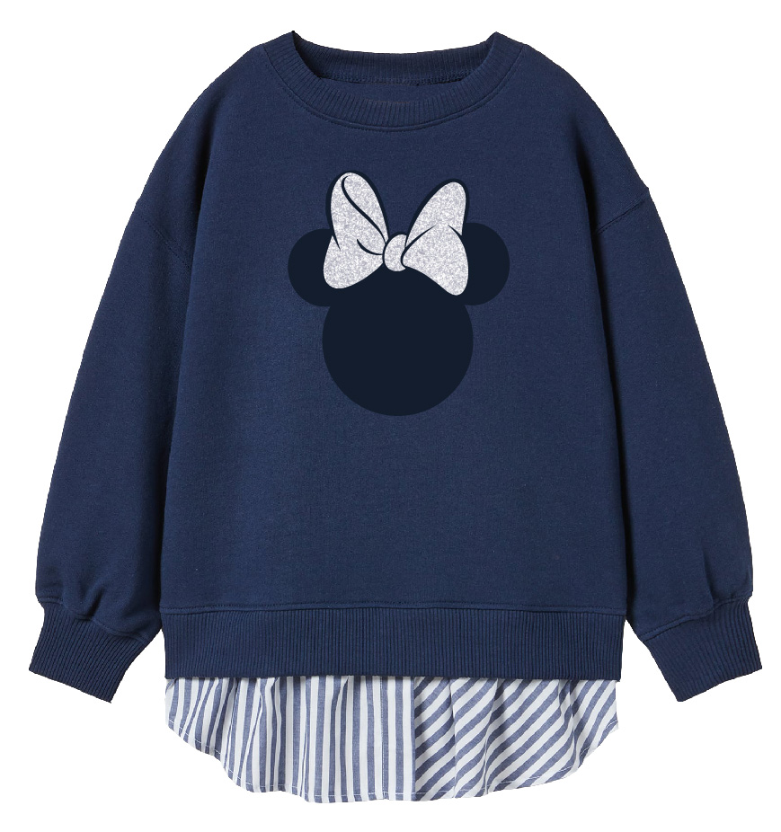 Mikina s košilí Minnie - efekt 2v1