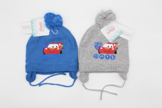 Zimní čepice Cars Baby - modrá