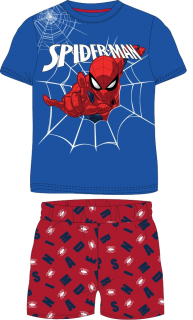 Letní pyžamo Spiderman - modro-červené