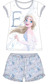 Letní pyžamo Frozen, Elsa - šedé