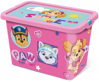 Úložný plastový box Tlapková Patrola s víkem