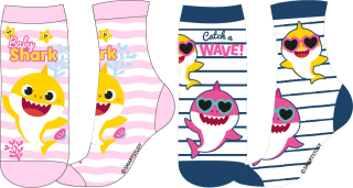 Dívčí ponožky Baby Shark - 2 páry